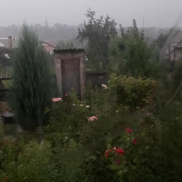 Rain outside the window