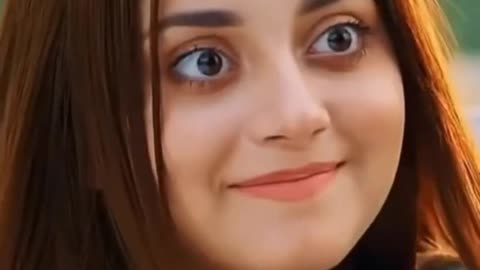 The girl looks beautiful in slow motion