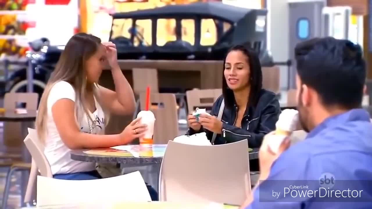 Blind man eating ice cream pranks