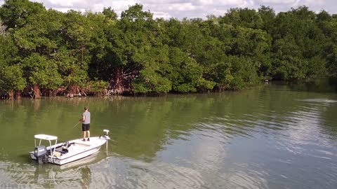Fishing at Mound Key, Estero Bay Florida