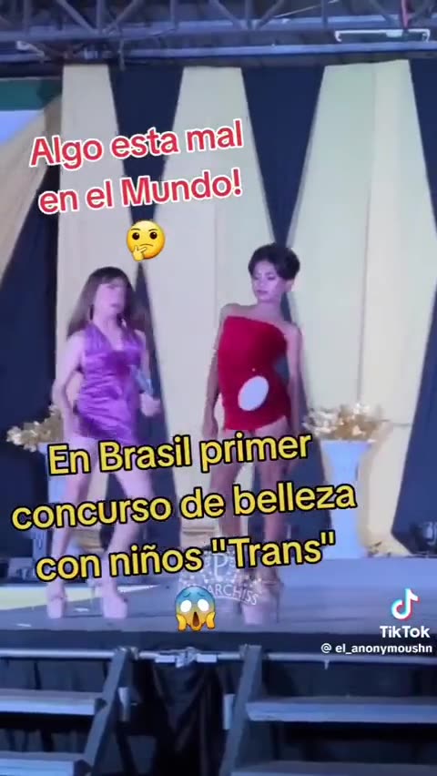 😳😳😳 Brazil 🇧🇷 beauty contest of trans children! 😡 😡😡
