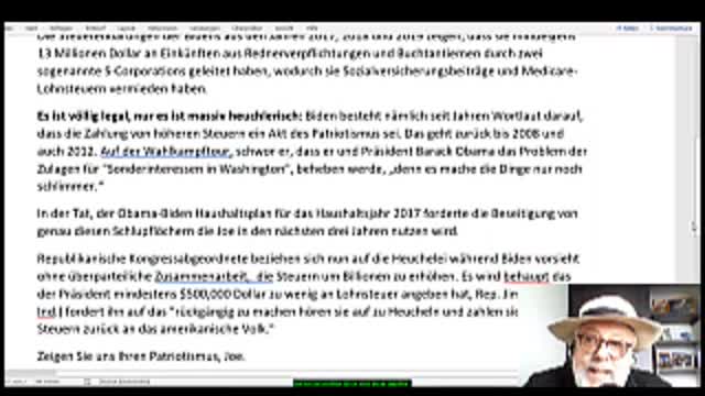Joe Biden stellt sich selbst ein Bein und benutzt Steuerschlupflöcher
