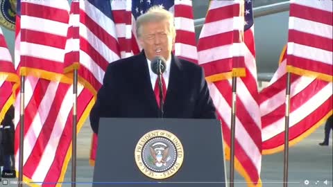 President Donald Trump & Melania Farewell at Andrews AF Base Jan 20th