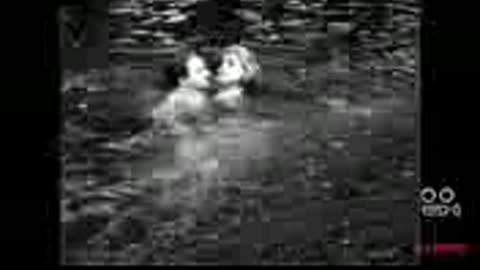 Charlie Chaplin saves two women from drowning and cleverly escapes police pursuit