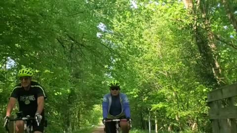Biking Kokosing GAP Trail, Ohio