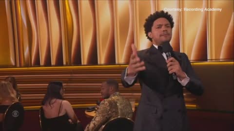 Viral Video- Trevor Noah takes subtle dig at Will Smith during GRAMMY Awards