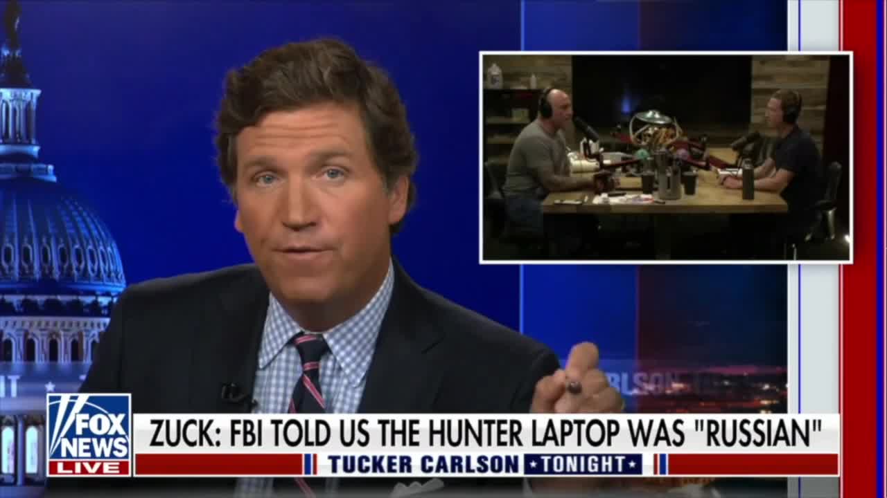 Mark Zuckerberg on Joe Rogan: FBI TOLD US THE HUNTER LAPTOP WAS "RUSSIAN" | Flyover Clip