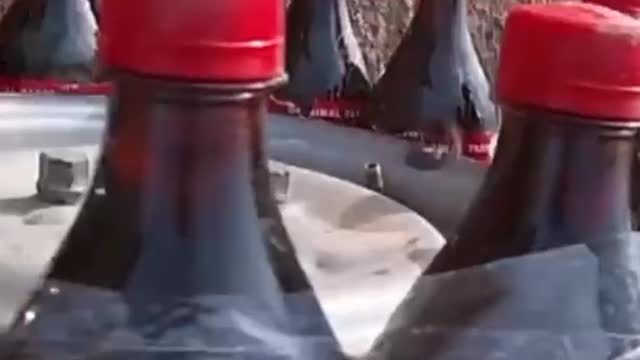 Made a tire of a bottle of coca cola and drove the car