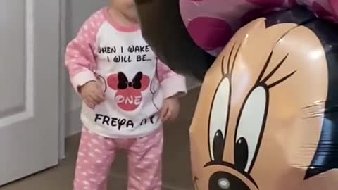 Cute baby birthday celebration
