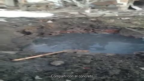 Bakhmut, región de Donetsk, sector privado después del bombardeo.