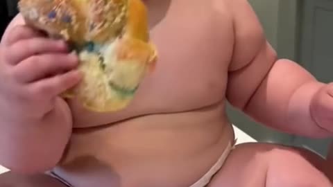 Cute chubby baby - #Funny video #shorts