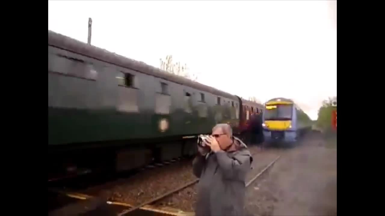 Train Spotter Almost Killed by High Speed Train