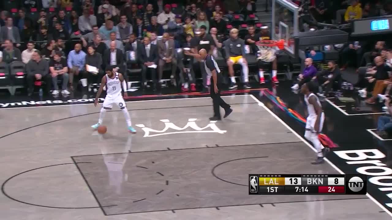 Howard grabs the board under the basket