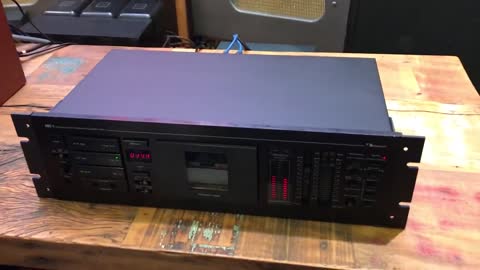 Nakamichi MR-1 Cassette Tape Deck - Professional Audio deck playing at Regence Audio