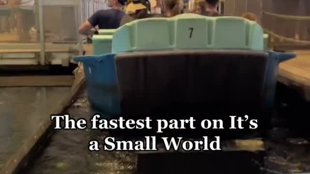 The fastest part on It's a Small World
