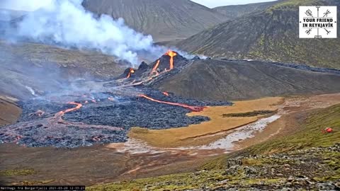 Volcanic eruption in Iceland