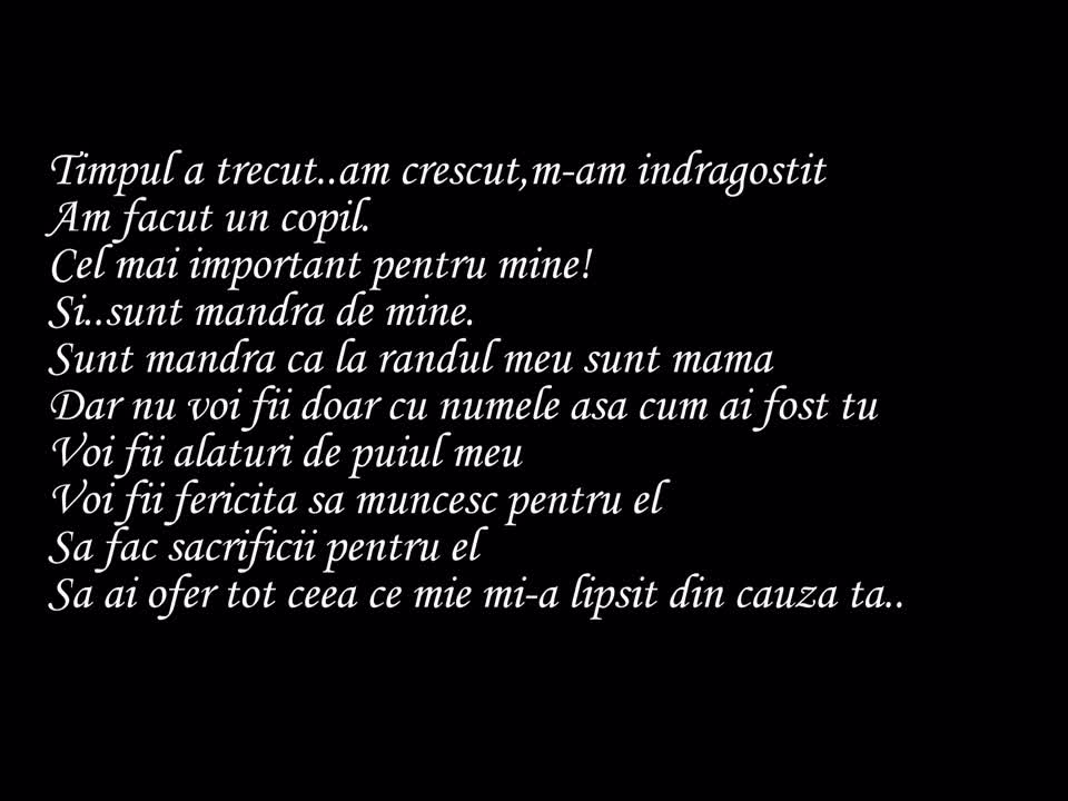 De ce nu m-ai iubit,mamă?