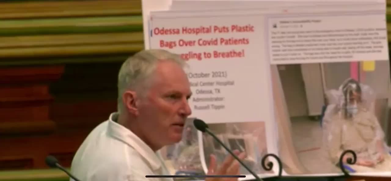 Hospital puts plastic bag over patients head for a year of COVID
