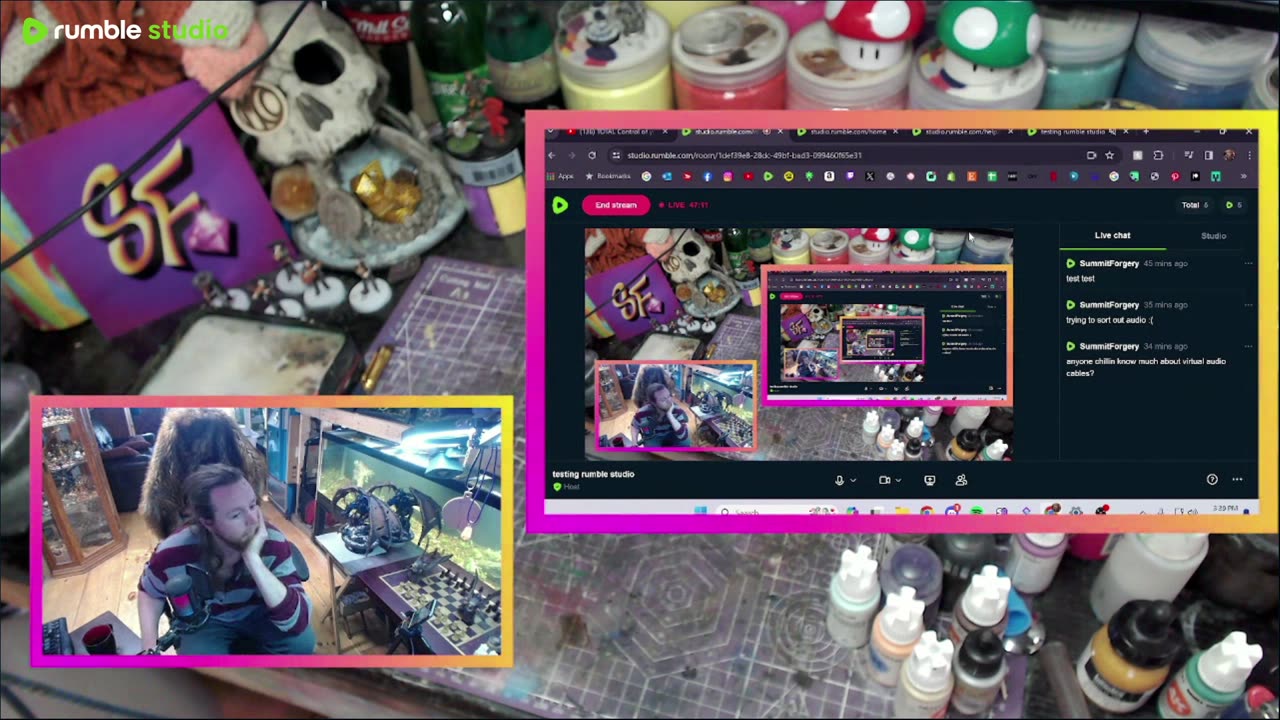 testing rumble studio