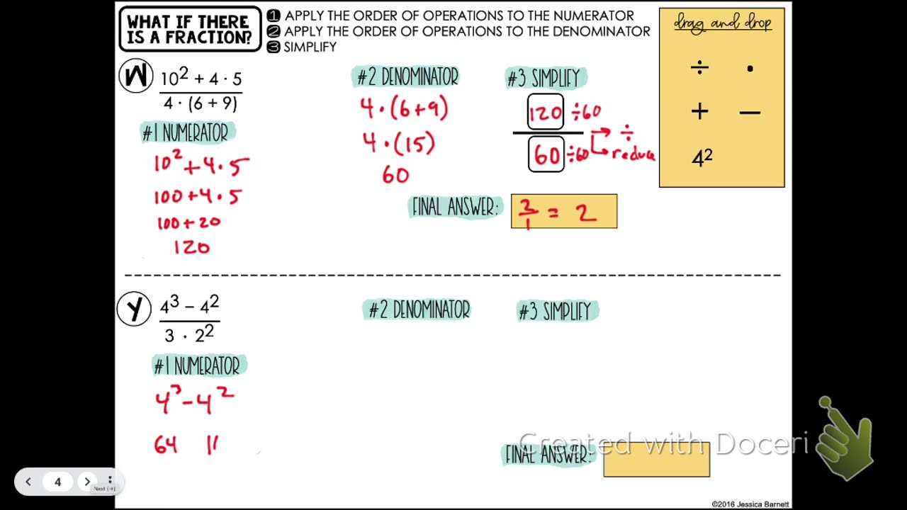 Informal Geometry Evaluating Expressions