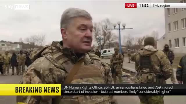 Ukraine War: 'This is not a war against Ukraine. This is a war against our values' - Poroshenko