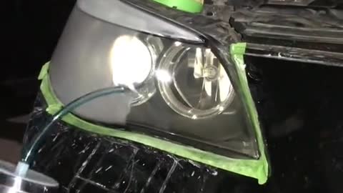 Beauty set for car headlights