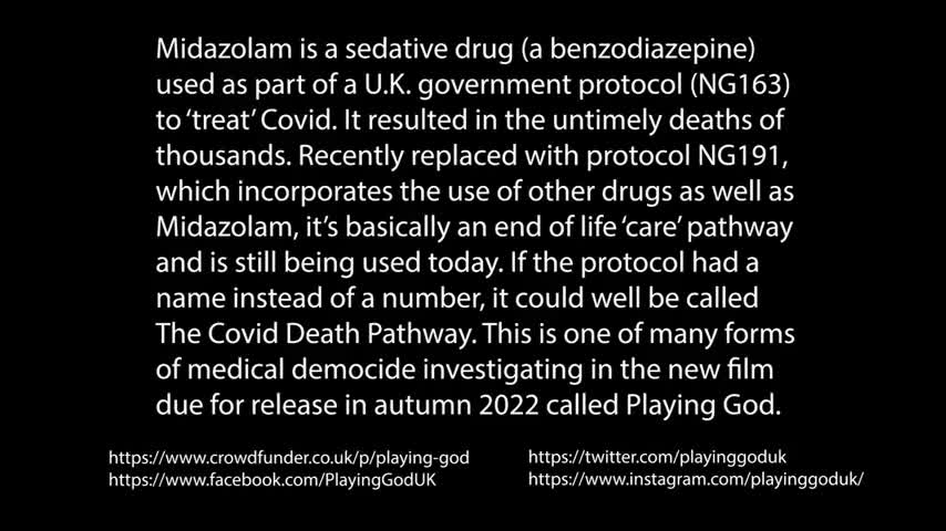 Midazolam Covid19 Death Shot Faul Play