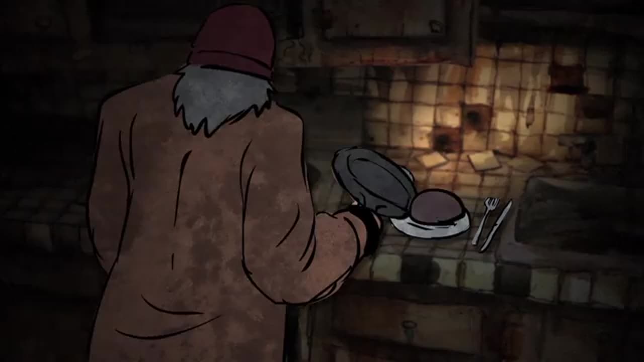 Midnight snack horror animation video