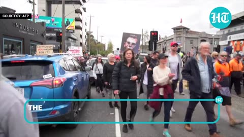 Violent clashes in Australia as anti-lockdown protestors fight with police | Covid