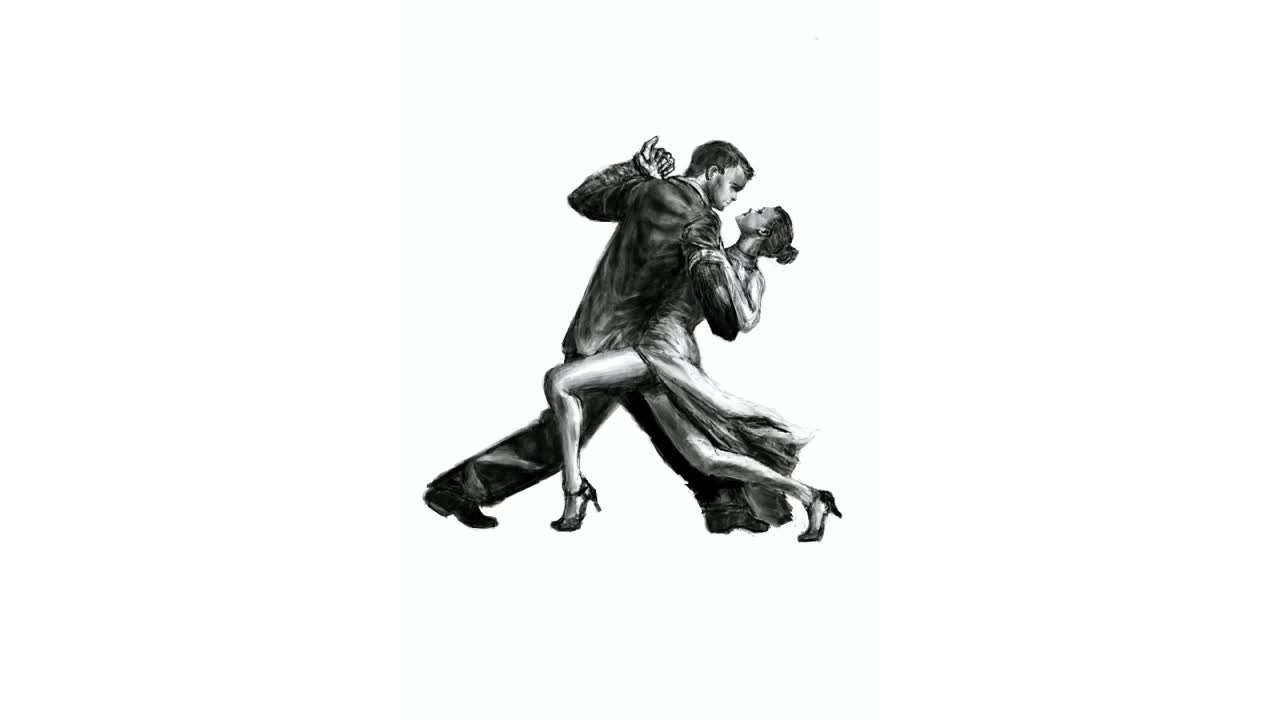 Argentine Tango time-lapse drawing (No. 336)