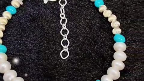 GN-20241105-04 Holiday S925 Silver and Natural Pearl Turquoise Beautiful Women's Jewelry Natural