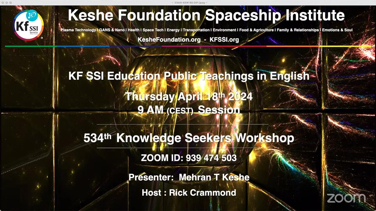 534th Knowledge Seekers Workshop; April 18, 2024