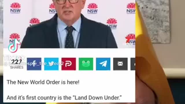 Australia announced the New World Order