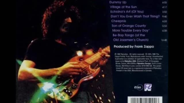 Frank Zappa - Son of Orange County - Trouble Everyday - LIVE