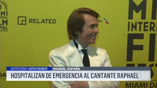 Hospitalizan de emergencia al cantante Raphael: esto se sabe de su condición de salud