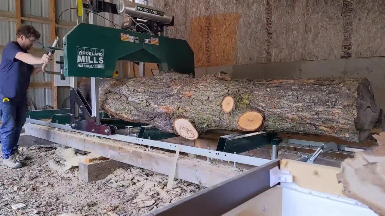 Milling On The Woodland Mills HM130 MAX | Log #2 | Time Lapse