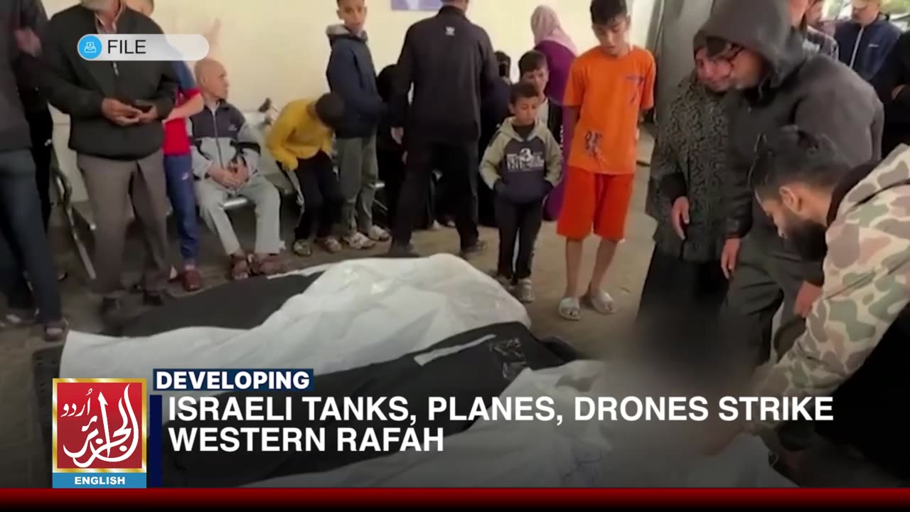 Israeli Tanks, Planes, Drones Strike Western Rafah