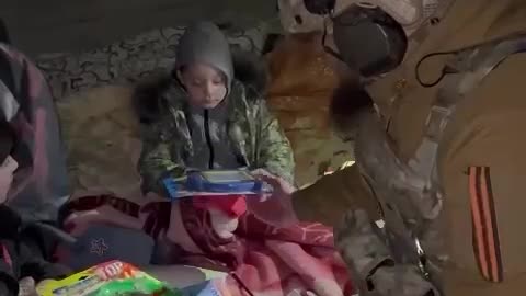 Chechen distribute clothing and supplies to civilians in ukraine