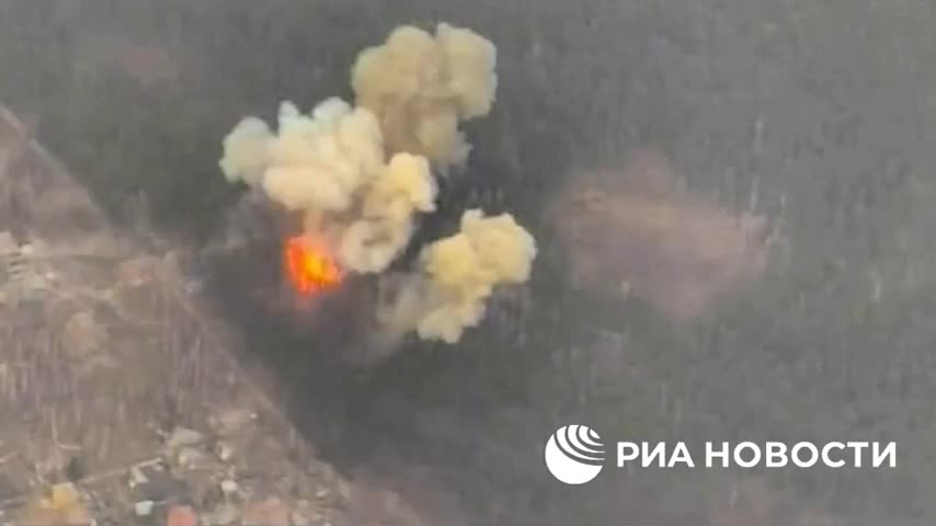 Russian Defense Ministry published footage of the destruction of the disguised positions