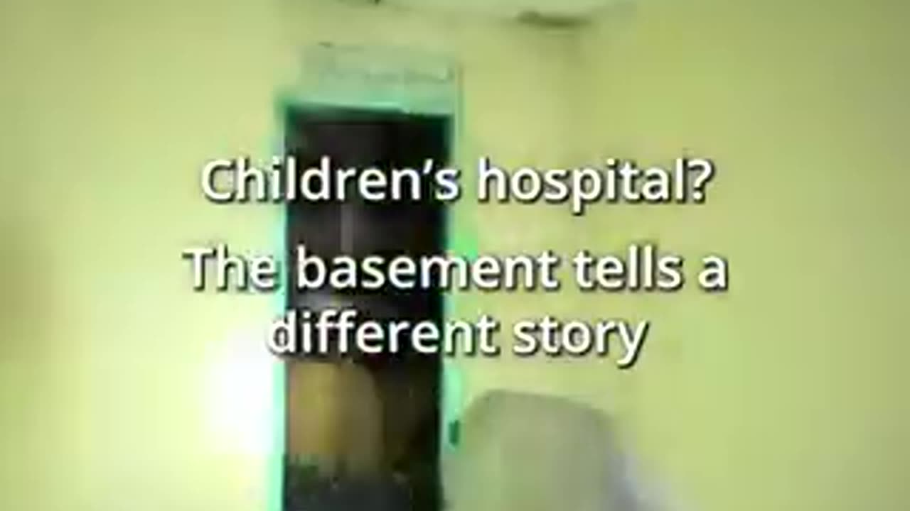 Rantisis Children's Hospital in Gaza the Israeli army look In the tunnel underneath