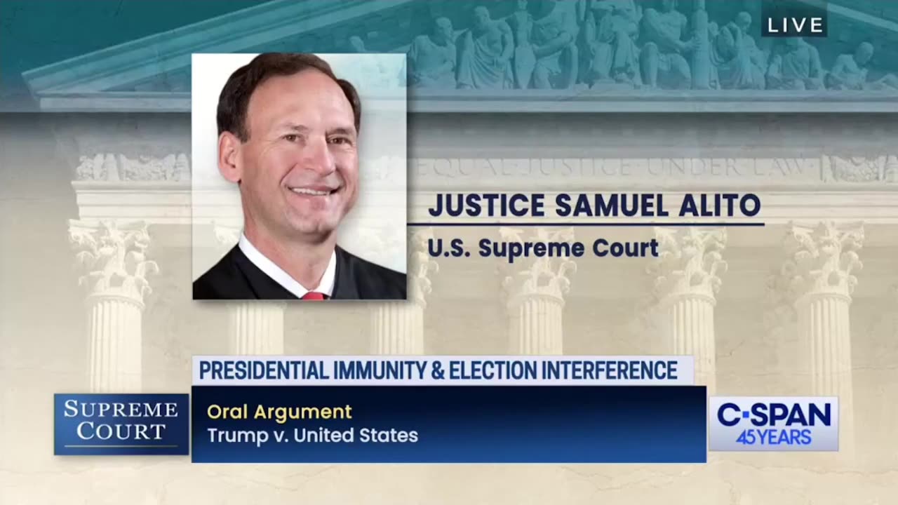 Justice Samuel Alito gets DOJ attorney to perjure himself - April 25, 2024