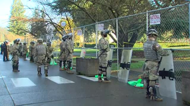 National Guard, WSP troopers guard state capitol ahead of legislative session