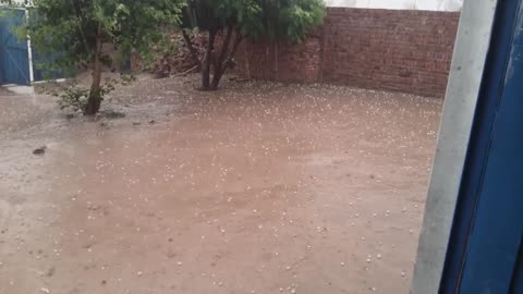 Snow with rain in pakistan