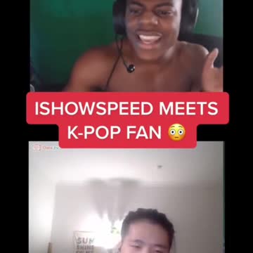 ishowspeed meets K-POP fan #shorts