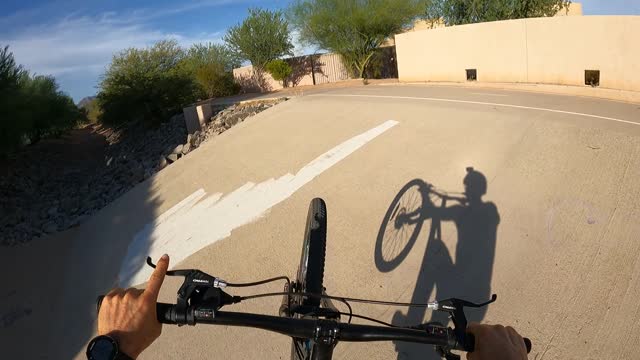 MTB wheelie practice - Ditch rd 2