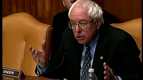 Bernie Sanders questions Ben Bernanke, circa 2009