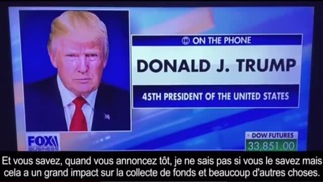 DERNIER INTERVIEW DE D. TRUMP, GARDEZ LA FOI, ILS NE VONT PAS S'EN TIRER COMME ÇA !!!