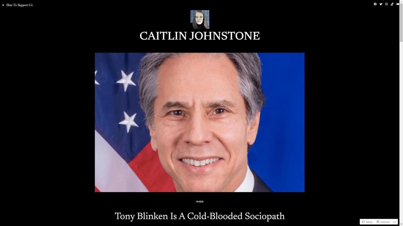 Tony Blinken Is A Cold-Blooded Sociopath - Caitlin Johnstone