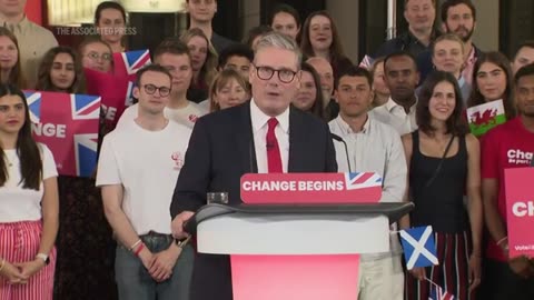 'We did it' Starmer speaks to supporters as UK Labour Party sweeps to power in historic election win