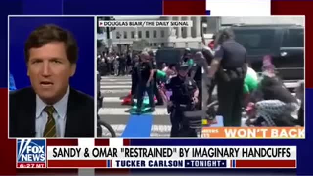 Tucker Carlson: AOC and Ilhan Omar were put in invisible handcuffs #shorts